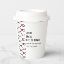 Modern eenvoudig elke leeftijd Bowling verjaardags