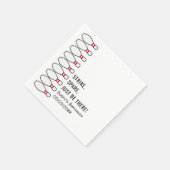 Modern eenvoudig elke leeftijd Bowling verjaardags Servet (Hoek)