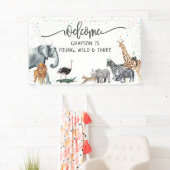 Modern Eenvoudig Feestdier Verjaardag Welkom Banne Spandoek (Insitu)