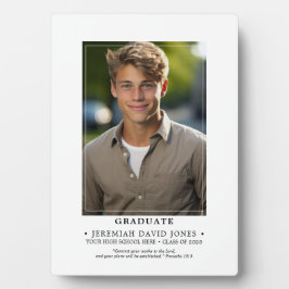 Modern Eenvoudig Foto Afstuderen Tafelblad Ezel Fotoplaat