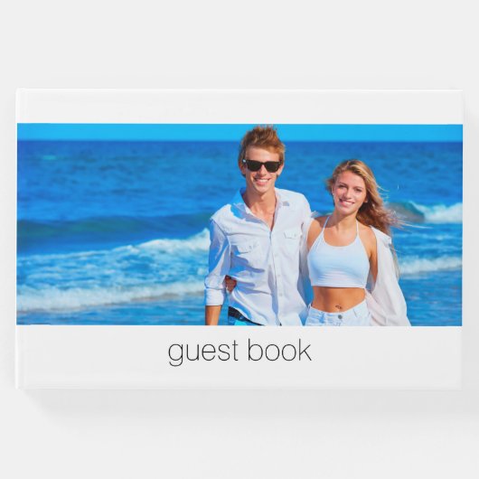 Modern Eenvoudig | Foto Gastenboek (Voorkant)
