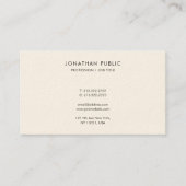 Modern Eenvoudig Gemakkelijk te maken Sjabloon Lux Visitekaartje (Voorkant)