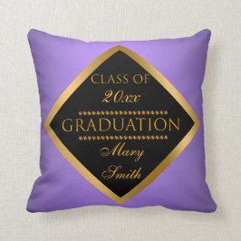 Modern eenvoudig Gold Paars aanpassen Kussen