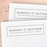 Modern eenvoudig grafisch hoofdsteunadres