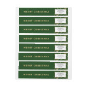 Modern Eenvoudig Groen Goud Vrolijk Kerstmis (Vel)