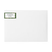 Modern Eenvoudig Groen Goud Vrolijk Kerstmis (Voorkant)