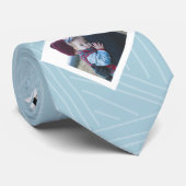 Modern Eenvoudig Happy Vaderdag Aangepaste naam Bl Stropdas (Opgerold)