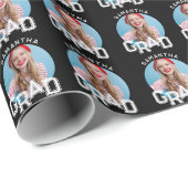 Modern Eenvoudig High School Afstudeerder Foto Afs Cadeaupapier (Rol Hoek)