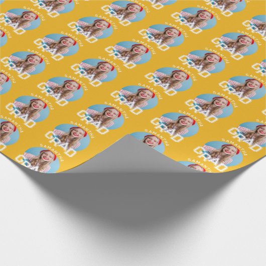 Modern Eenvoudig High School Afstudeerder Foto Afs Cadeaupapier (Hoek)