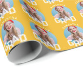 Modern Eenvoudig High School Afstudeerder Foto Afs Cadeaupapier (Rol Hoek)