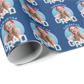 Modern Eenvoudig High School Afstudeerder Foto Afs Cadeaupapier (Rol Hoek)