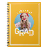 Modern Eenvoudig High School Afstudeerder Foto Afs Notitieboek (Voorkant)