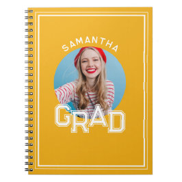 Modern Eenvoudig High School Afstudeerder Foto Afs Notitieboek