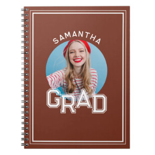 Modern Eenvoudig High School Afstudeerder Foto Afs Notitieboek