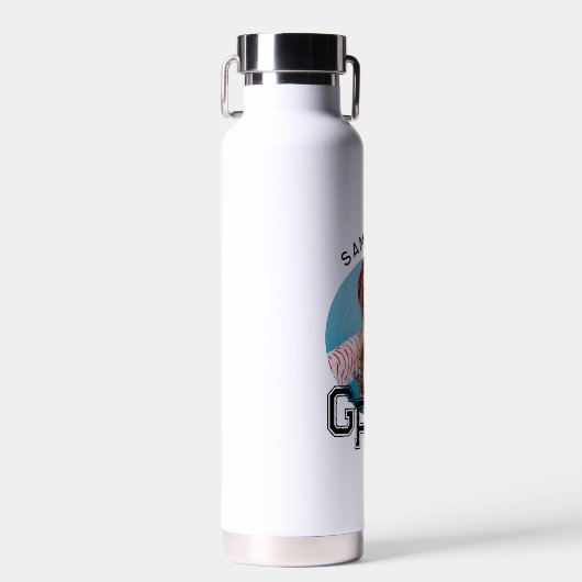 Modern Eenvoudig High School Afstudeerder Foto Afs Waterfles (Voorkant)