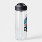 Modern Eenvoudig High School Afstudeerder Foto Afs Waterfles (Voorkant)