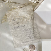 Modern eenvoudig huwelijk acryl uitnodigingen