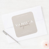 Modern eenvoudig kaarsenlabel vierkante sticker (Envelop)