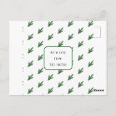 Modern eenvoudig kerstpaar Briefkaart (Achterkant)