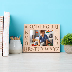 Modern eenvoudig Kind leren, het Engels alfabet Gegraveerde Lijstjes