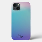 Modern Eenvoudig Kleurrijke regenboog gradiënt gal Case-Mate iPhone Case (Achterkant)