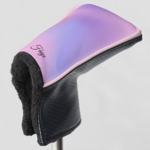 Modern Eenvoudig Kleurrijke regenboog gradiënt gal Golfheadcover