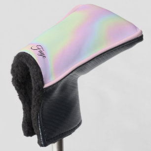 Modern Eenvoudig Kleurrijke regenboog gradiënt gal Golfheadcover