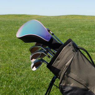 Modern Eenvoudig Kleurrijke regenboog gradiënt gal Golfheadcover