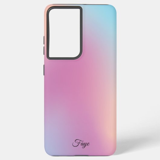 Modern Eenvoudig Kleurrijke regenboog gradiënt gal Samsung Galaxy Hoesje (Achterkant)