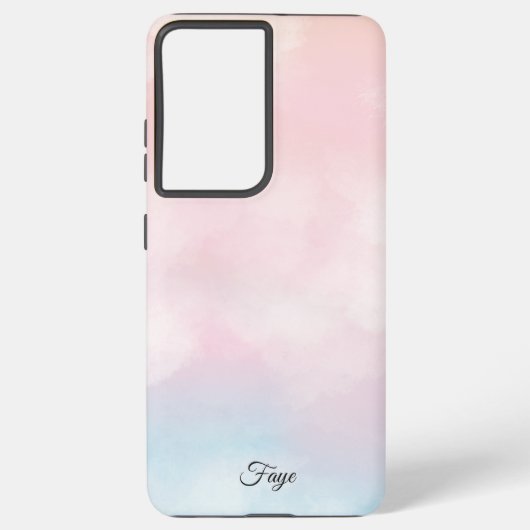 Modern Eenvoudig Kleurrijke regenboog gradiënt gal Samsung Galaxy Hoesje (Achterkant)