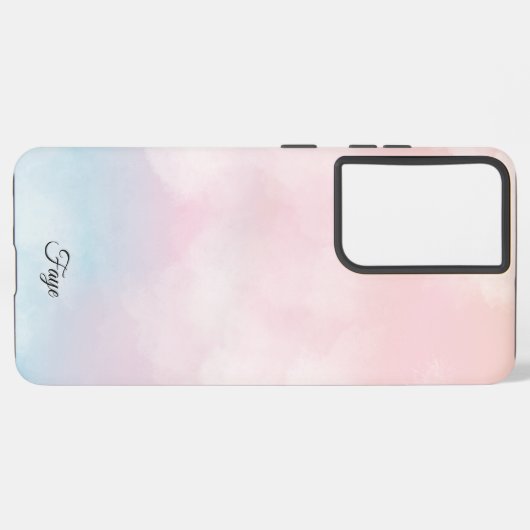 Modern Eenvoudig Kleurrijke regenboog gradiënt gal Samsung Galaxy Hoesje (Linkerkant)