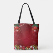 Modern Eenvoudig kleurverloop Merry Xmas Patroon Tote Bag (Achterkant)