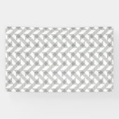 Modern, eenvoudig, koel, stedelijk zigzaglijnpatro spandoek (Horizontaal)