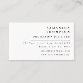 Modern eenvoudig legant minimaal Visitekaartje (Voorkant)