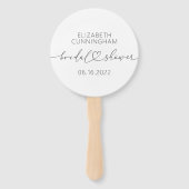 Modern eenvoudig legant minimaal Vrijgezellenfeest Handwaaier (Voorkant)