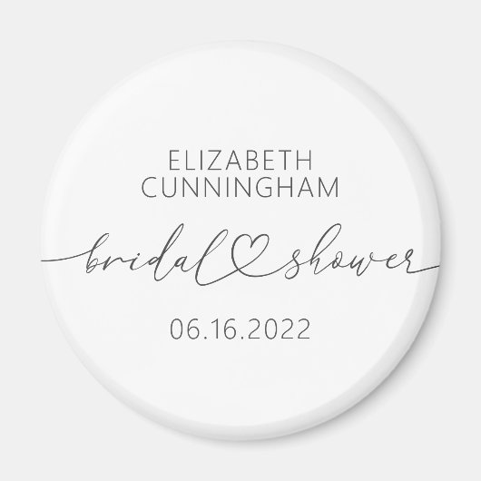 Modern eenvoudig legant minimaal Vrijgezellenfeest Magneet (Voorkant)