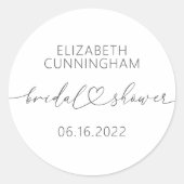 Modern eenvoudig legant minimaal Vrijgezellenfeest Ronde Sticker (Voorkant)