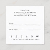 Modern Eenvoudig Licht Roos Paarse Schoonheid Klantenkaartje (Achterkant)