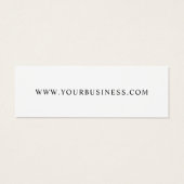 Modern Eenvoudig Logo Prijs Label Kleding Hang Lab Mini Visitekaartjes (Achterkant)