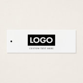 Modern Eenvoudig Logo Prijs Label Kleding Hang Lab Mini Visitekaartjes (Voorkant)