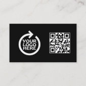 Modern Eenvoudig Logo Professioneel met QR-code Visitekaartje (Voorkant)
