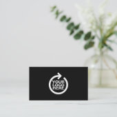 Modern Eenvoudig Logo Professioneel Visitekaartje (Staand voorkant)