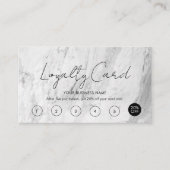 Modern Eenvoudig Loyalty Card Ontwerp Visitekaartje (Voorkant)