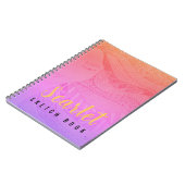 Modern eenvoudig mandala kunstwerk notitieboek (Linkerzijde)