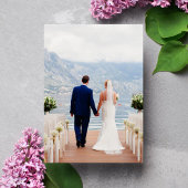 MODERN EENVOUDIG MET 5 AANGEPASTE FOTOBRUILOFT KAART