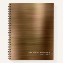 Modern eenvoudig metaal geborsteld goud