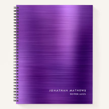 Modern eenvoudig metalen geborsteld Paarse