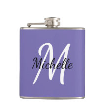 Modern eenvoudig minimaal Paarse monogram