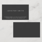 Modern eenvoudig minimaal Visitekaartje (Voorkant / Achterkant)