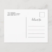 Modern eenvoudig minimalistisch Afstuderen Dank u Aankondigingskaart (Achterkant)